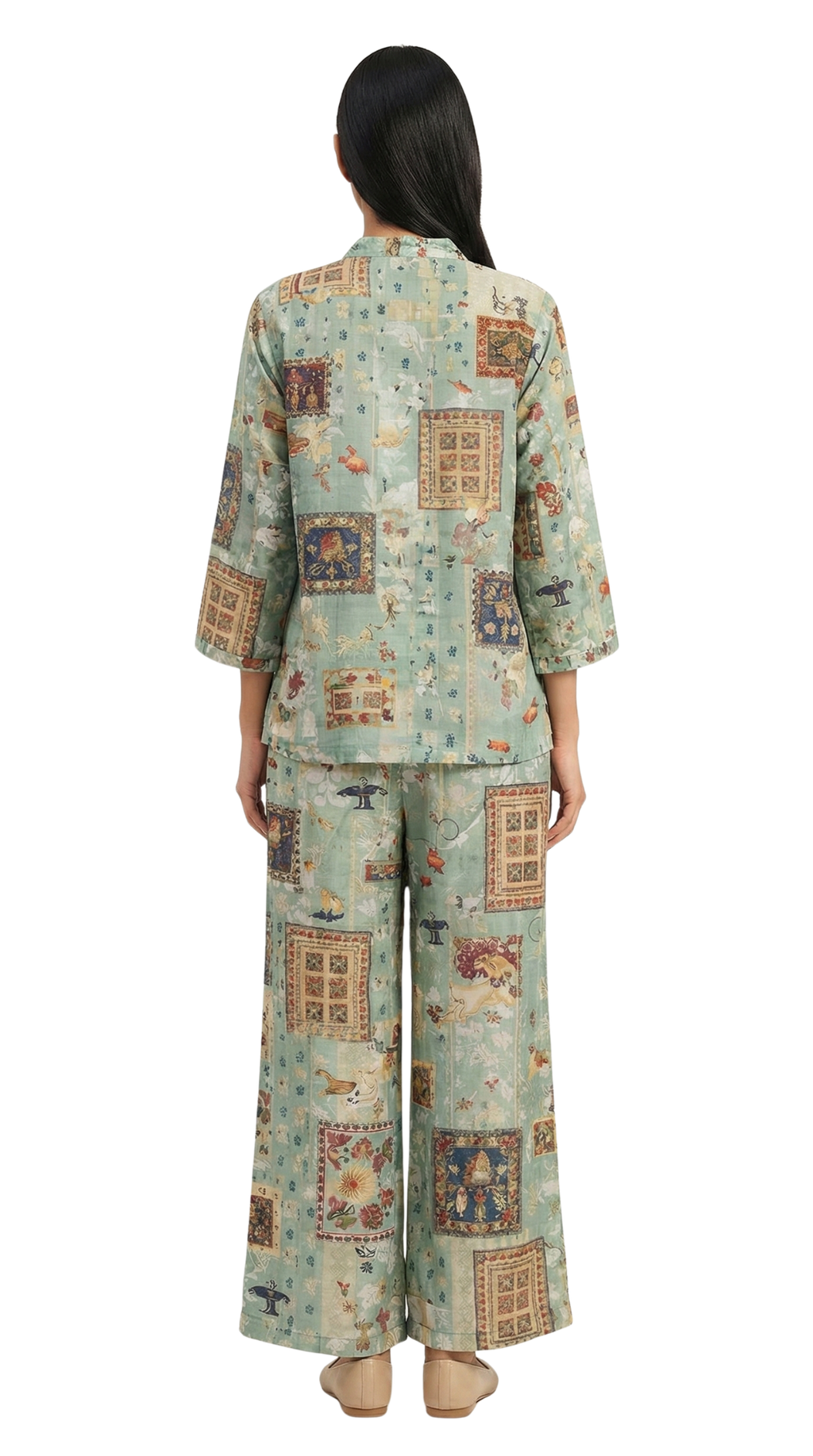 Cotunlie Mandir Mural Coord Set