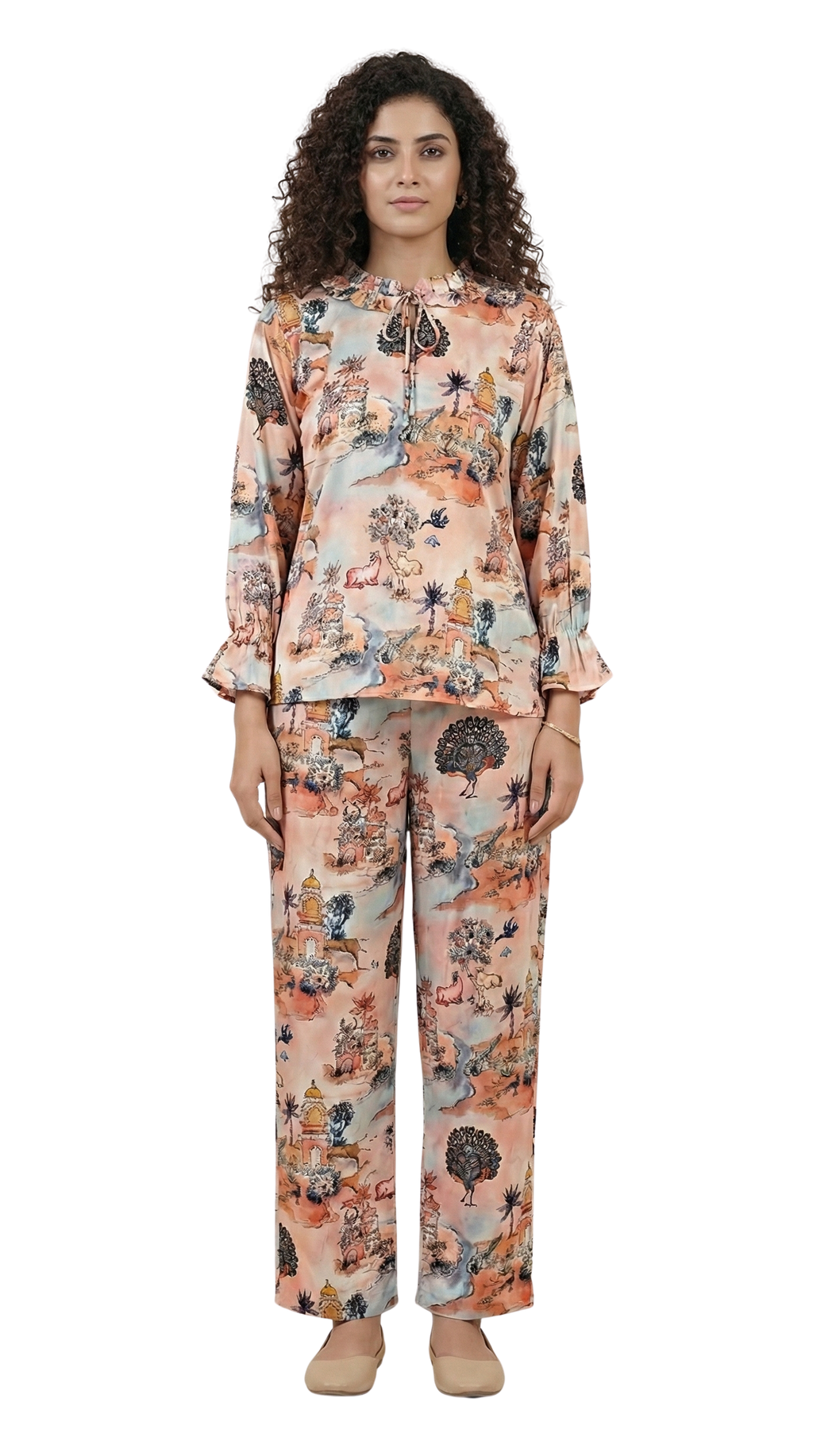 Cotunlie Blush Bloom Coord Set