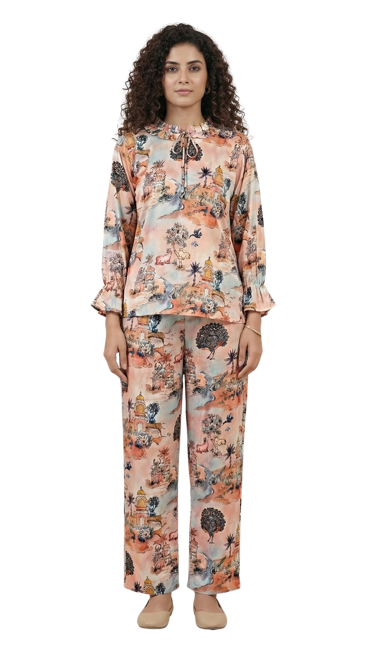 Cotunlie Blush Bloom Coord Set