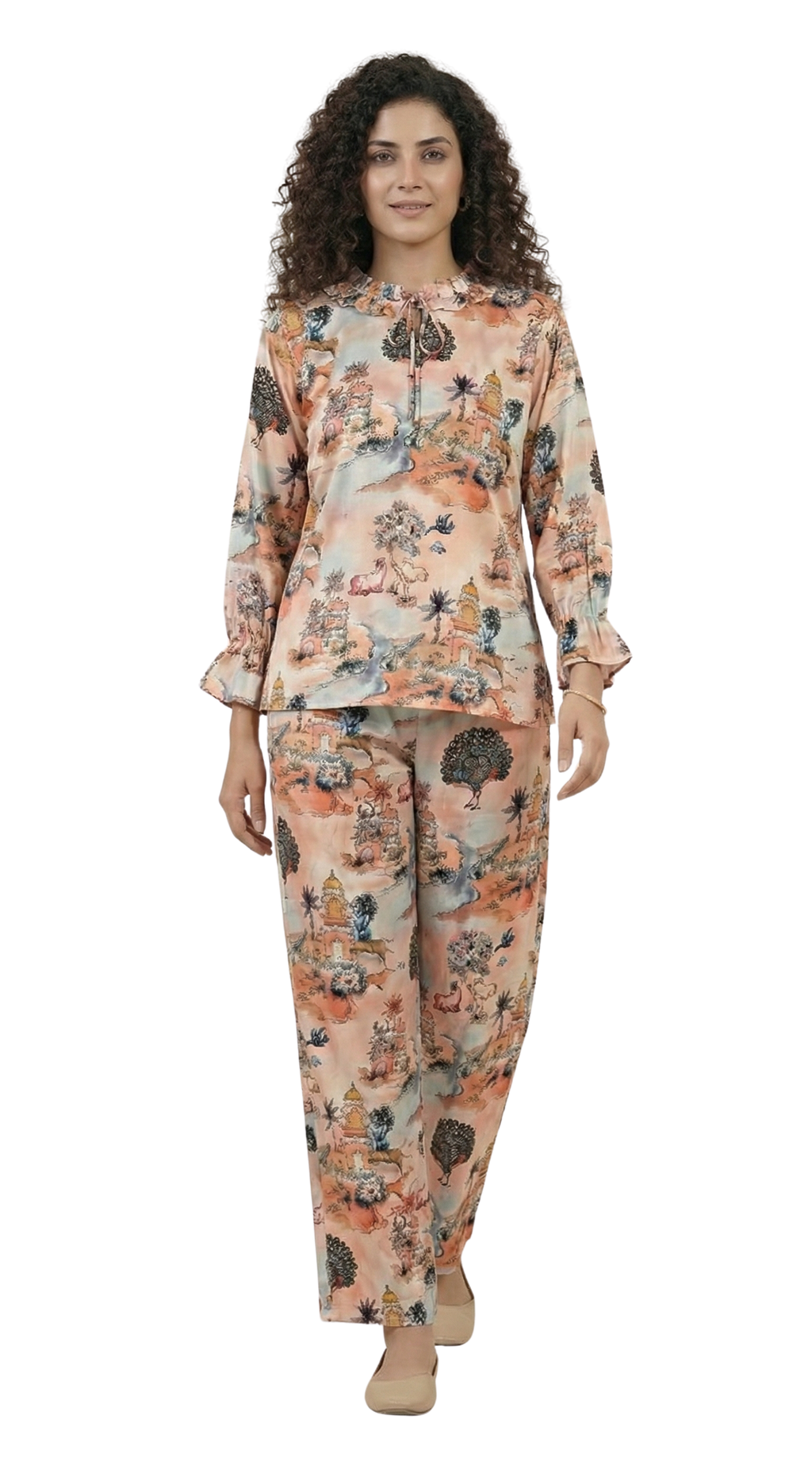 Cotunlie Blush Bloom Coord Set