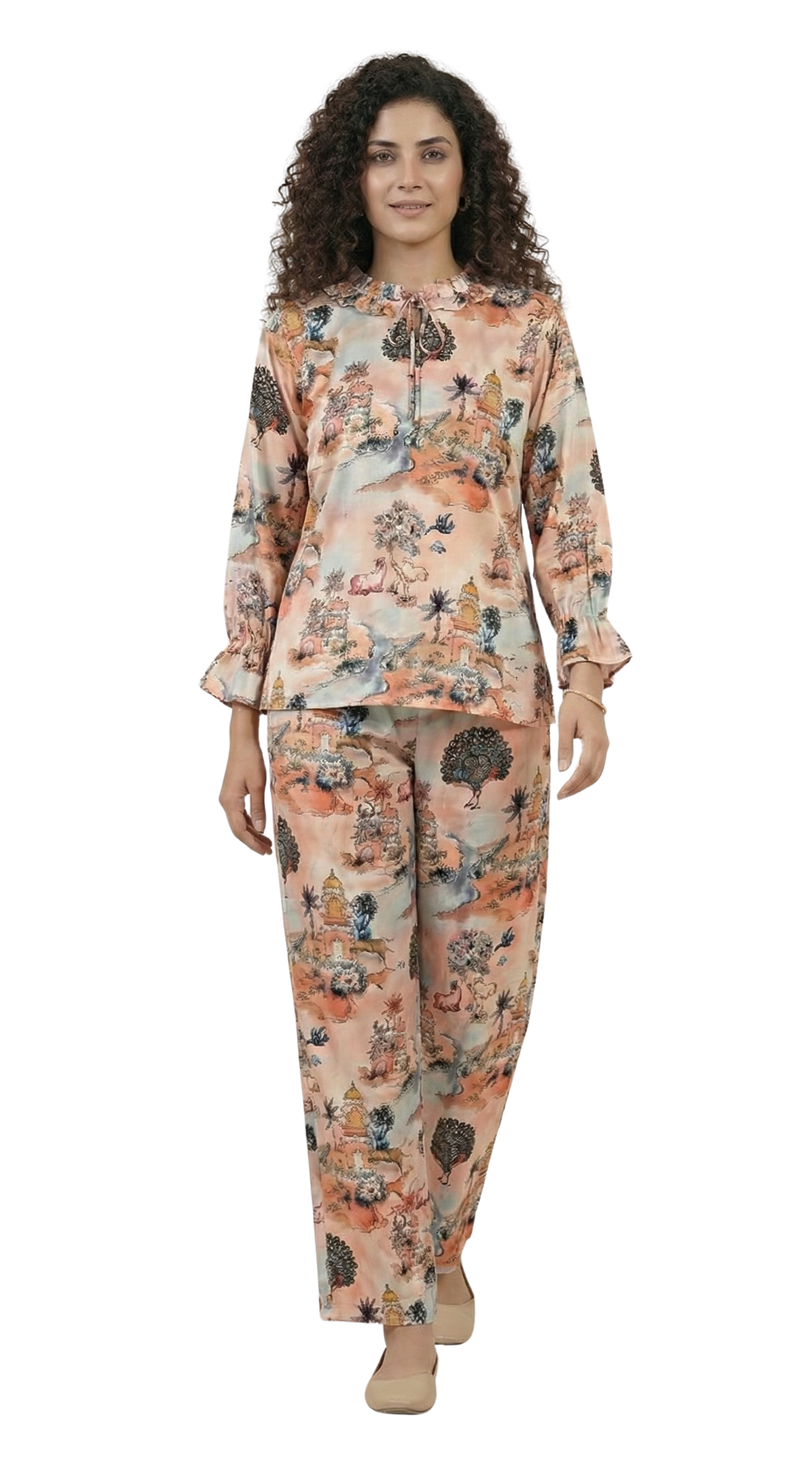 Cotunlie Blush Bloom Coord Set