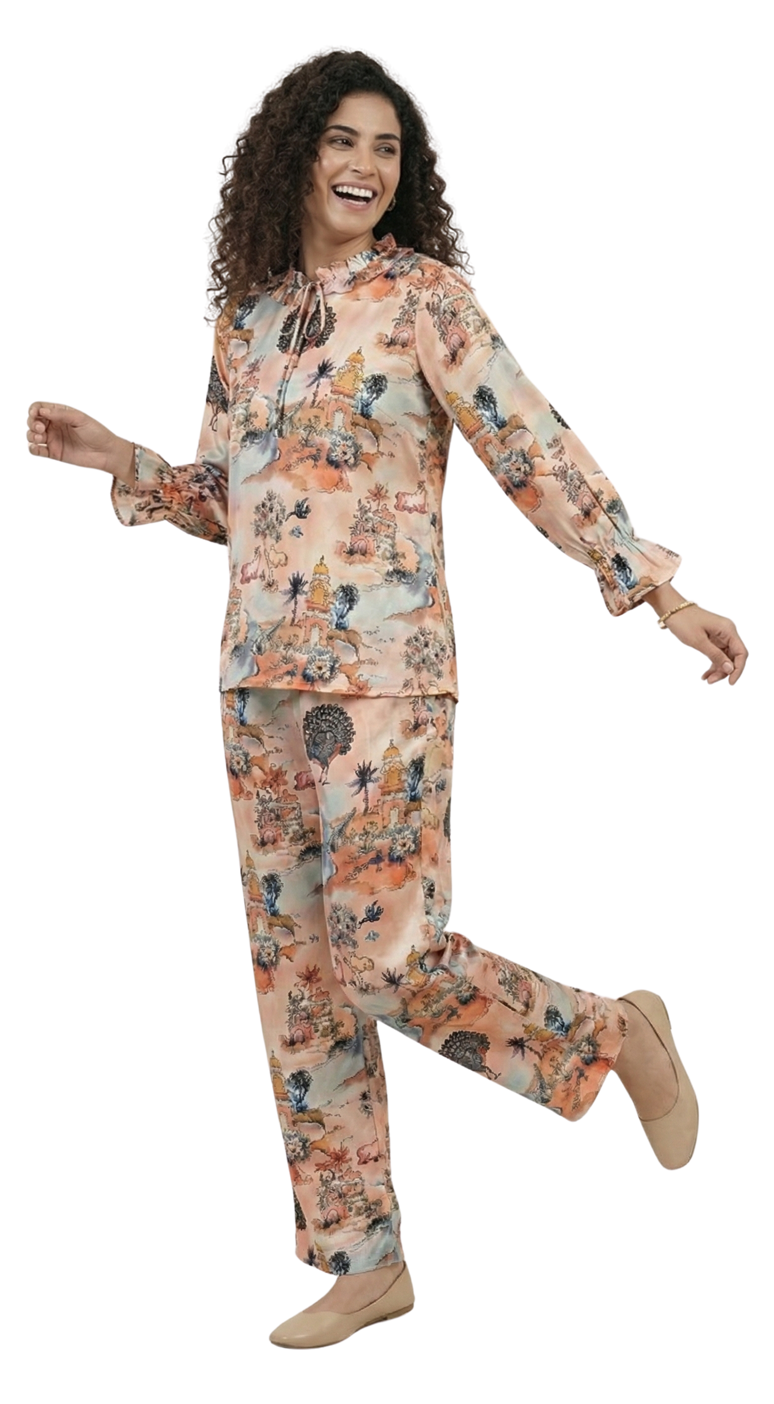 Cotunlie Blush Bloom Coord Set