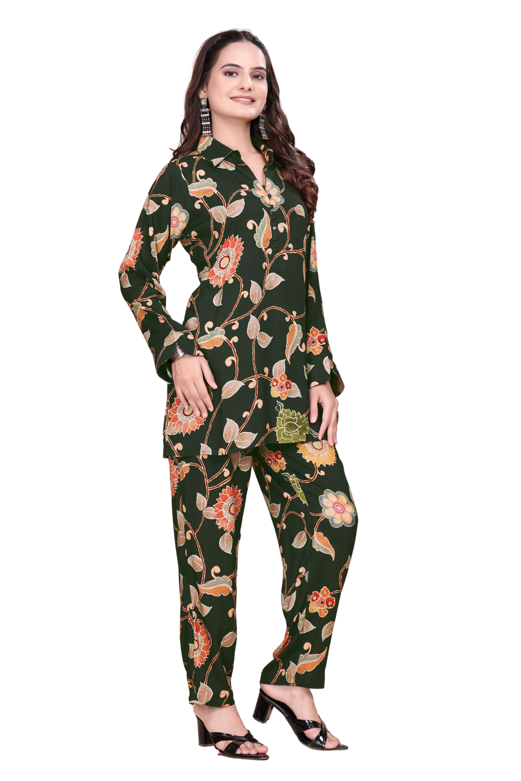 Cotunlie Mayur Mahal Coord Set