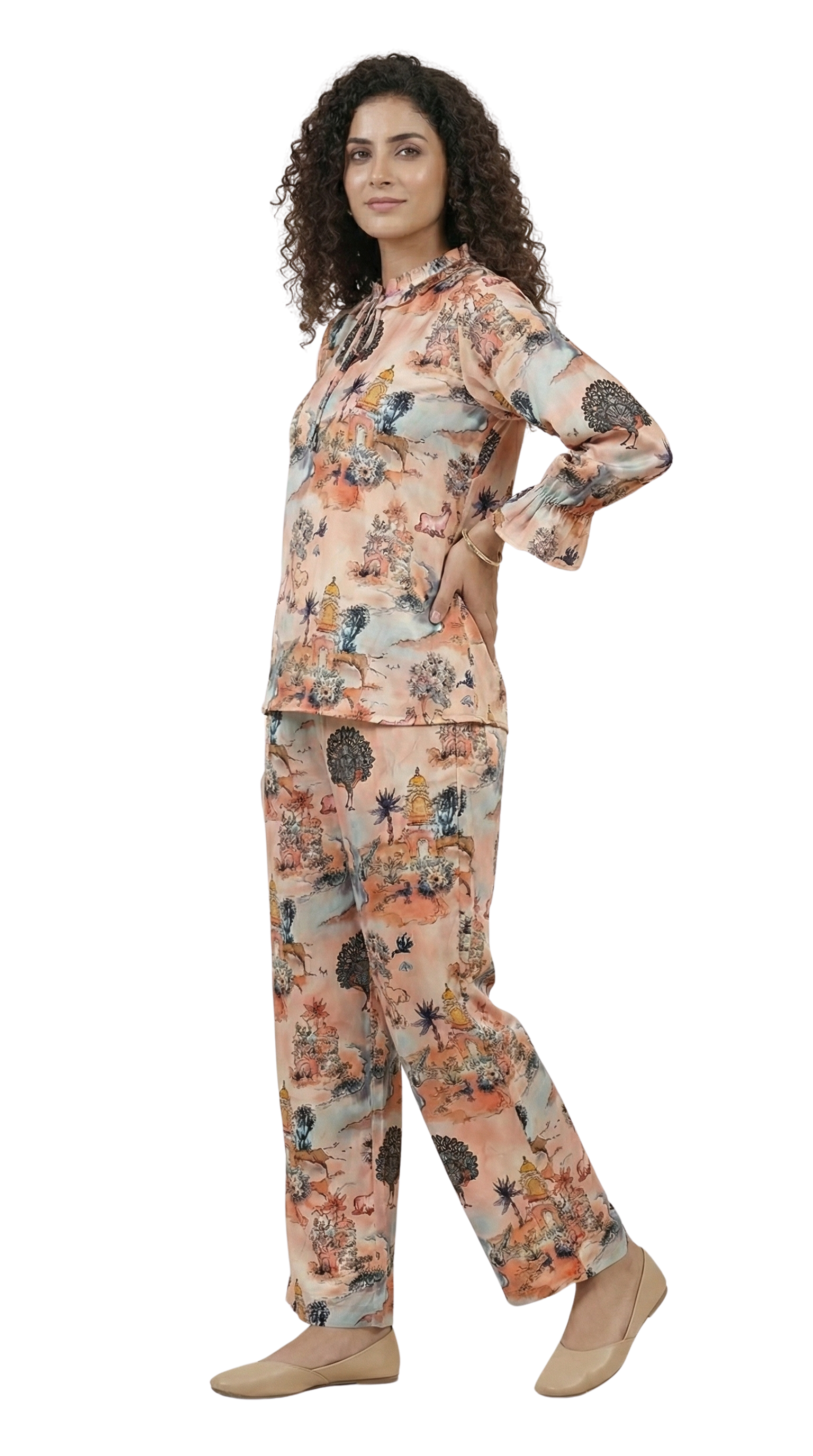 Cotunlie Blush Bloom Coord Set