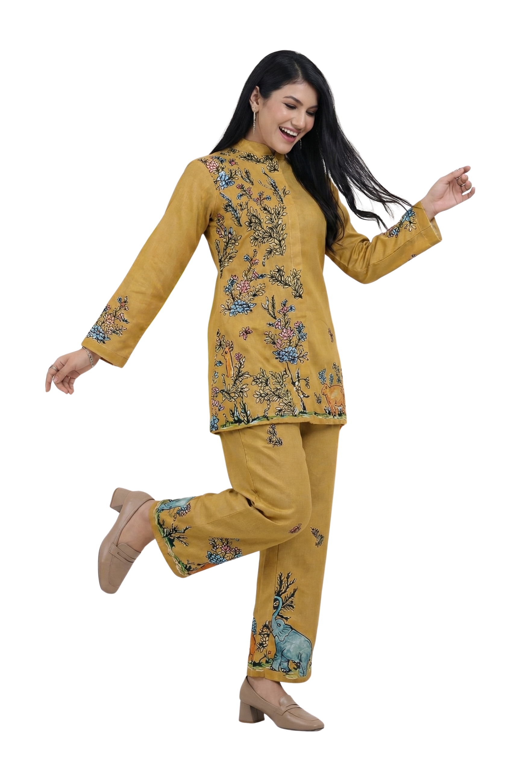 Cotunlie Aangan Kahani Coord Set