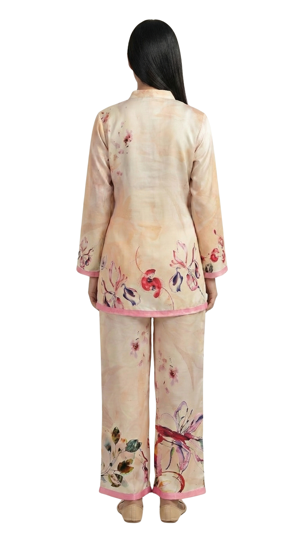 Cotunlie Peach Mirage Coord Set