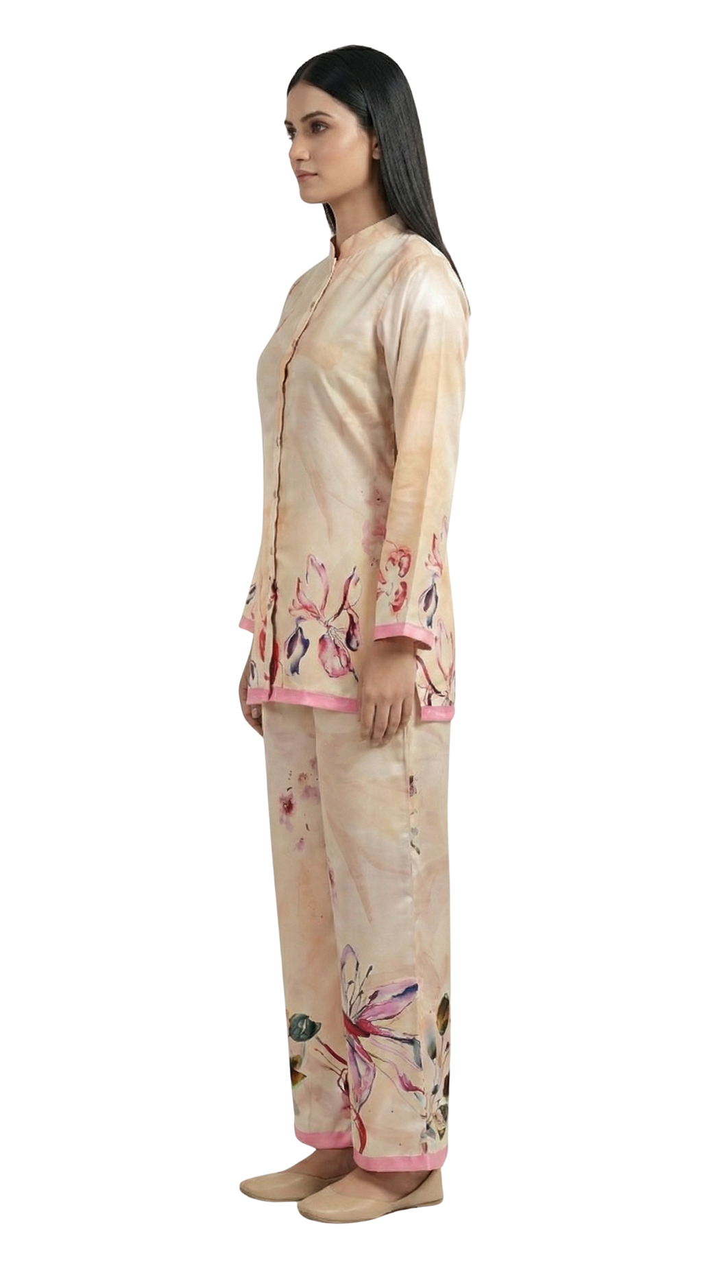 Cotunlie Peach Mirage Coord Set