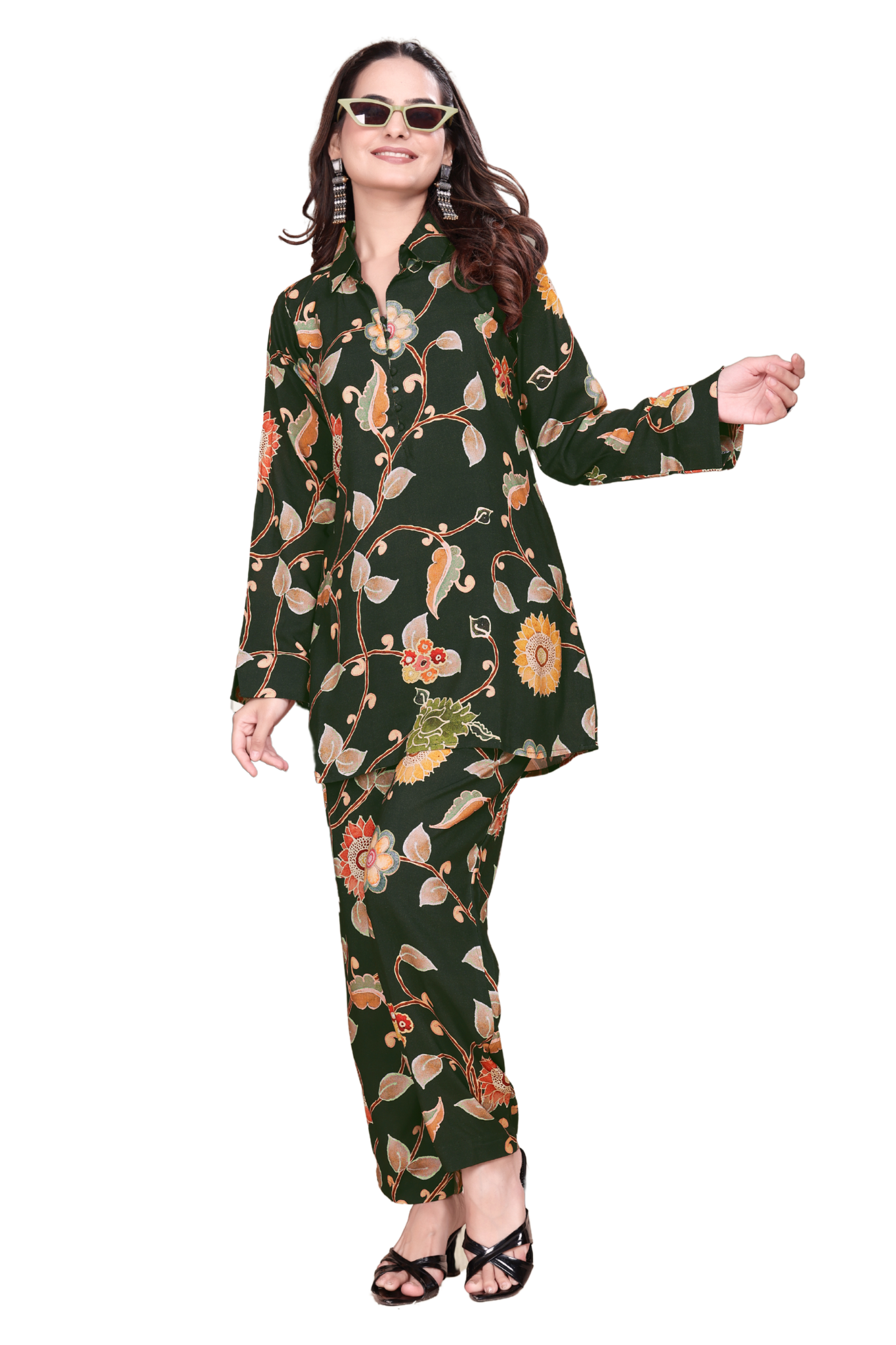 Cotunlie Mayur Mahal Coord Set