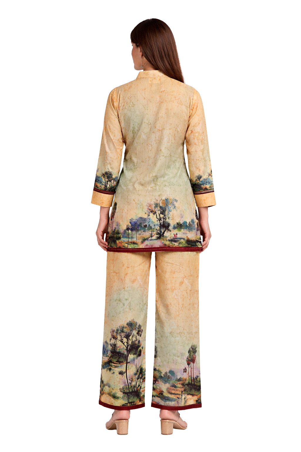 Cotunlie Indigo Woods Coord Set