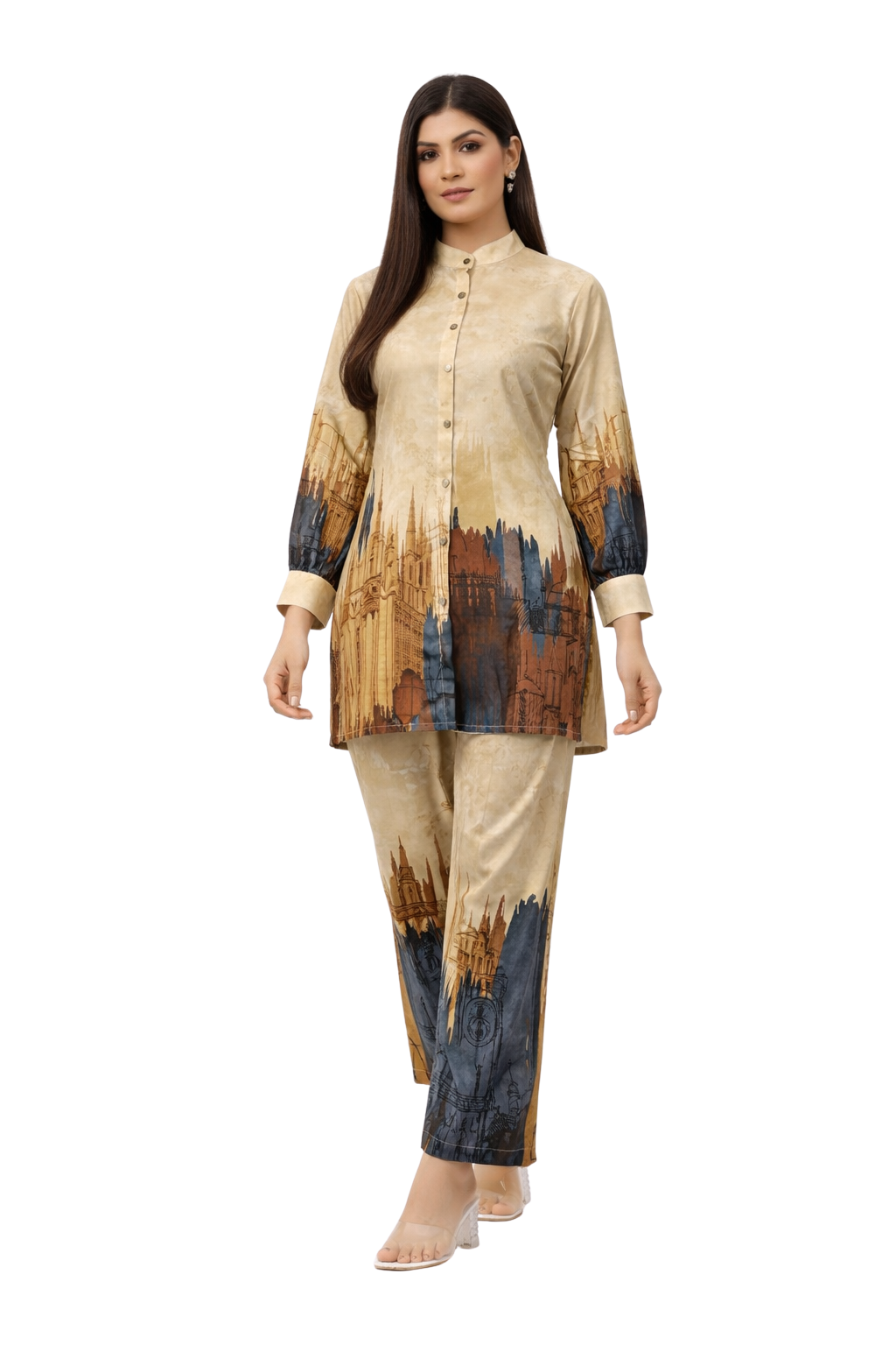 Cotunlie Sunset Harmony Coord Set