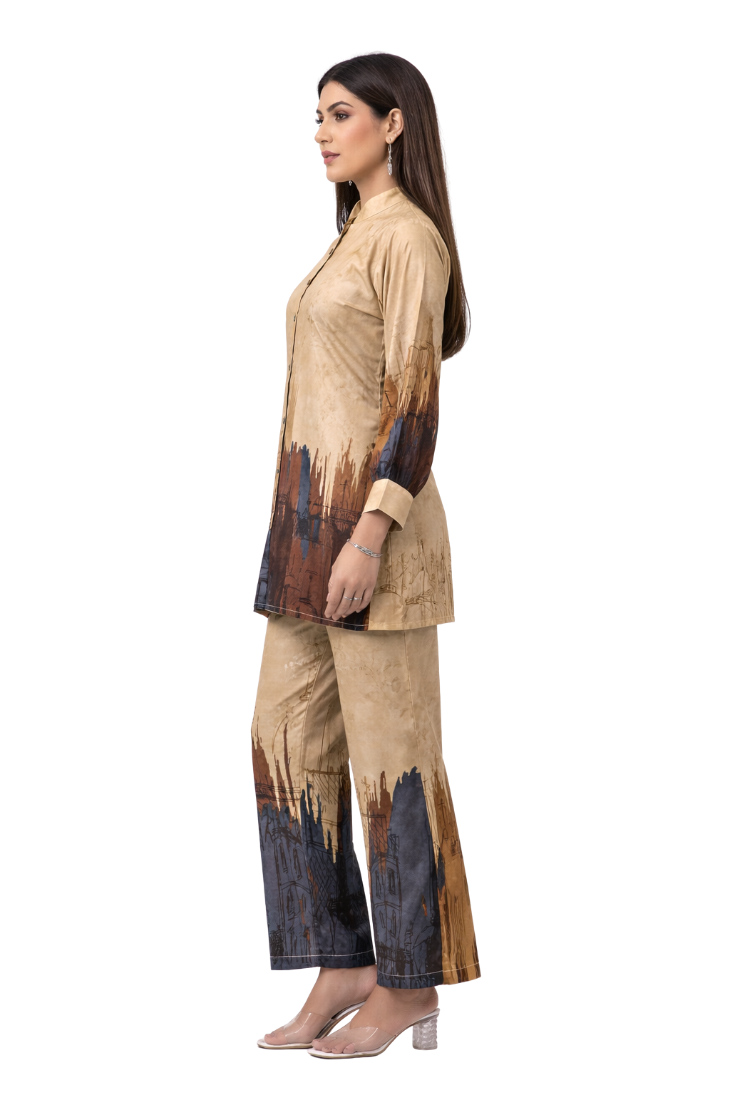 Cotunlie Sunset Harmony Coord Set