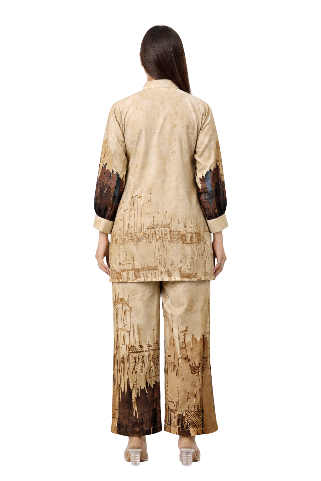 Cotunlie Sunset Harmony Coord Set