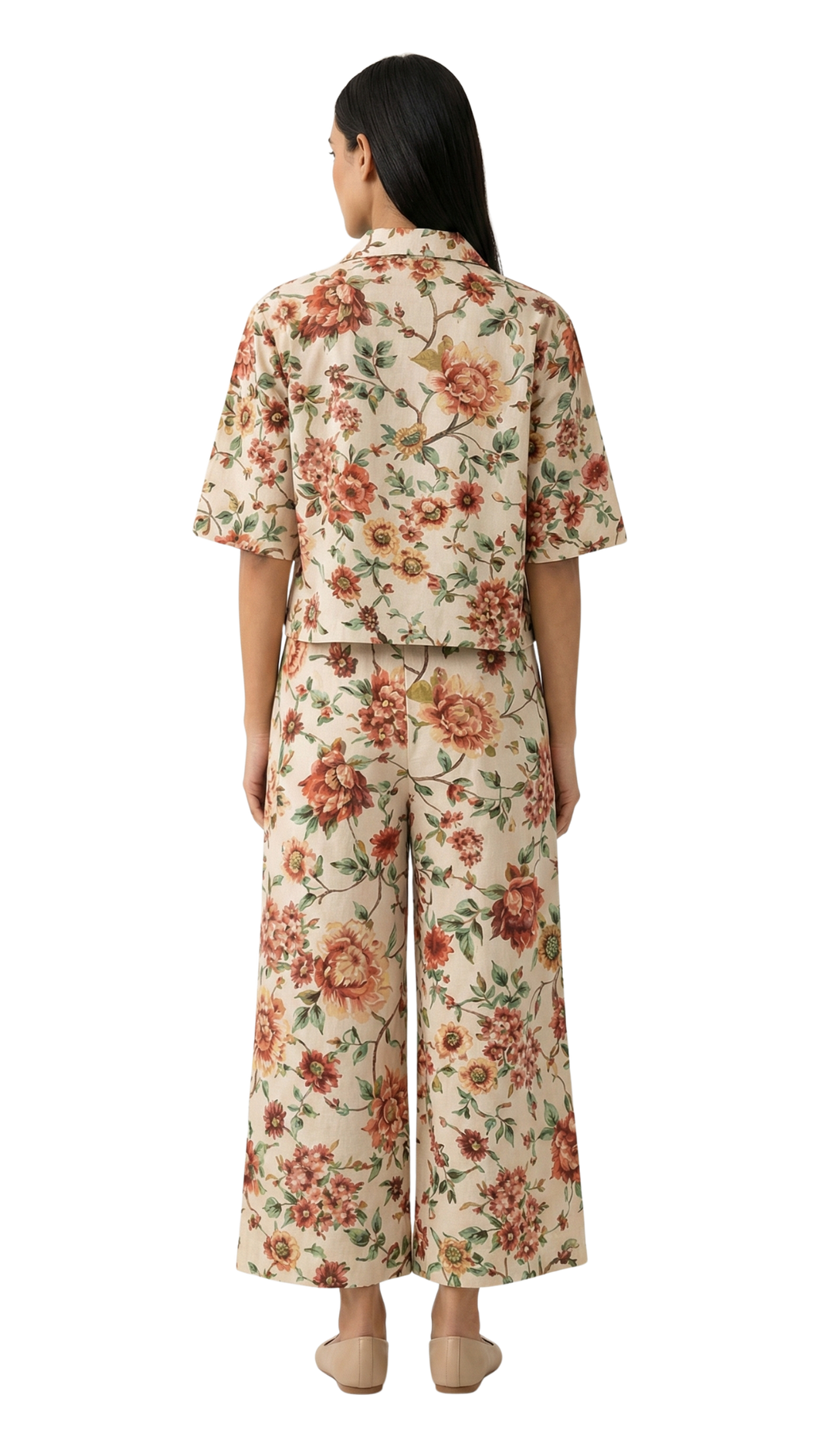 Cotunlie Ivory Garden Coord Set