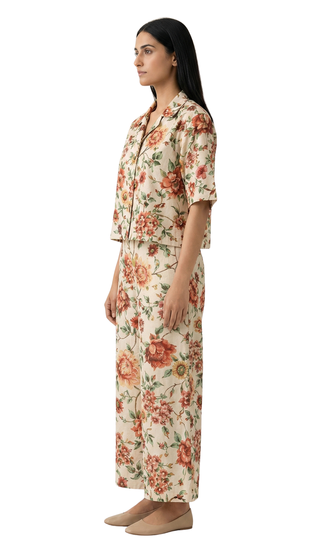 Cotunlie Ivory Garden Coord Set